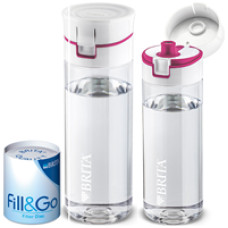 BRITA  Fill&Go (бутылка-фильтр с 4-мя сменными дисками-картриджами, розовый)         