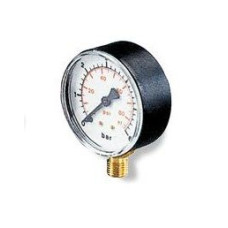Манометр радиальный 10 атм 1/4"  (хром) YLA10