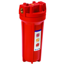 Колба для фильтра SL 10" непрозрачная 1/2" RAIFIL (горячая вода)(комплект)  PS 89101-012 -PR-BN